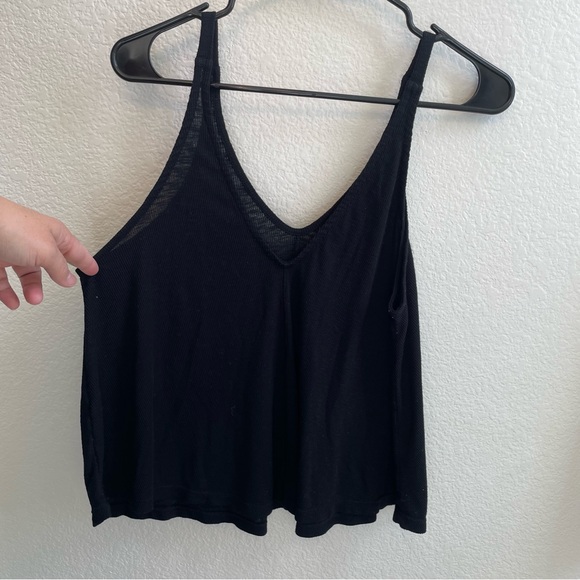 Intimately Free People Black Ribbed Tank Small - Picture 3 of 4